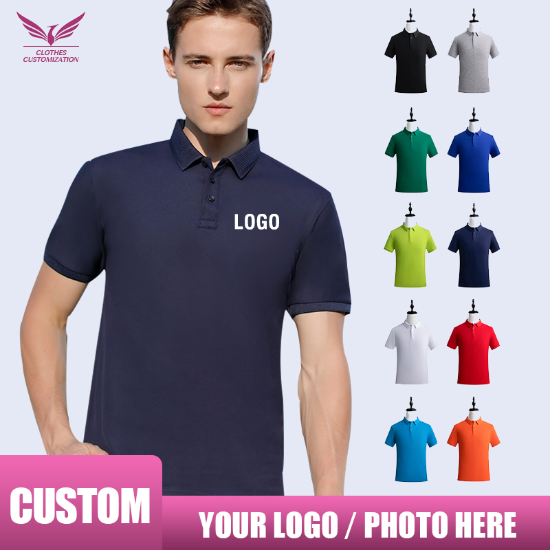 Embroidery Men Shirt - Personality Customization Polo Shirt Custom Embroidery
