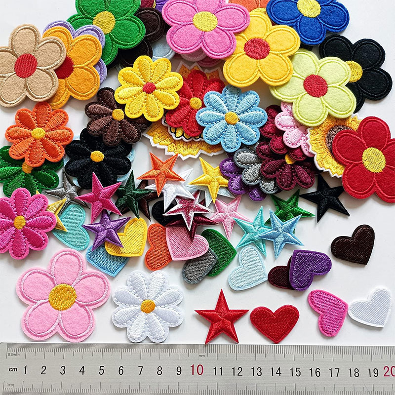 2-10Pcs Flower Iron on Patches - огляд і ціна Embroidery Daisy Flower