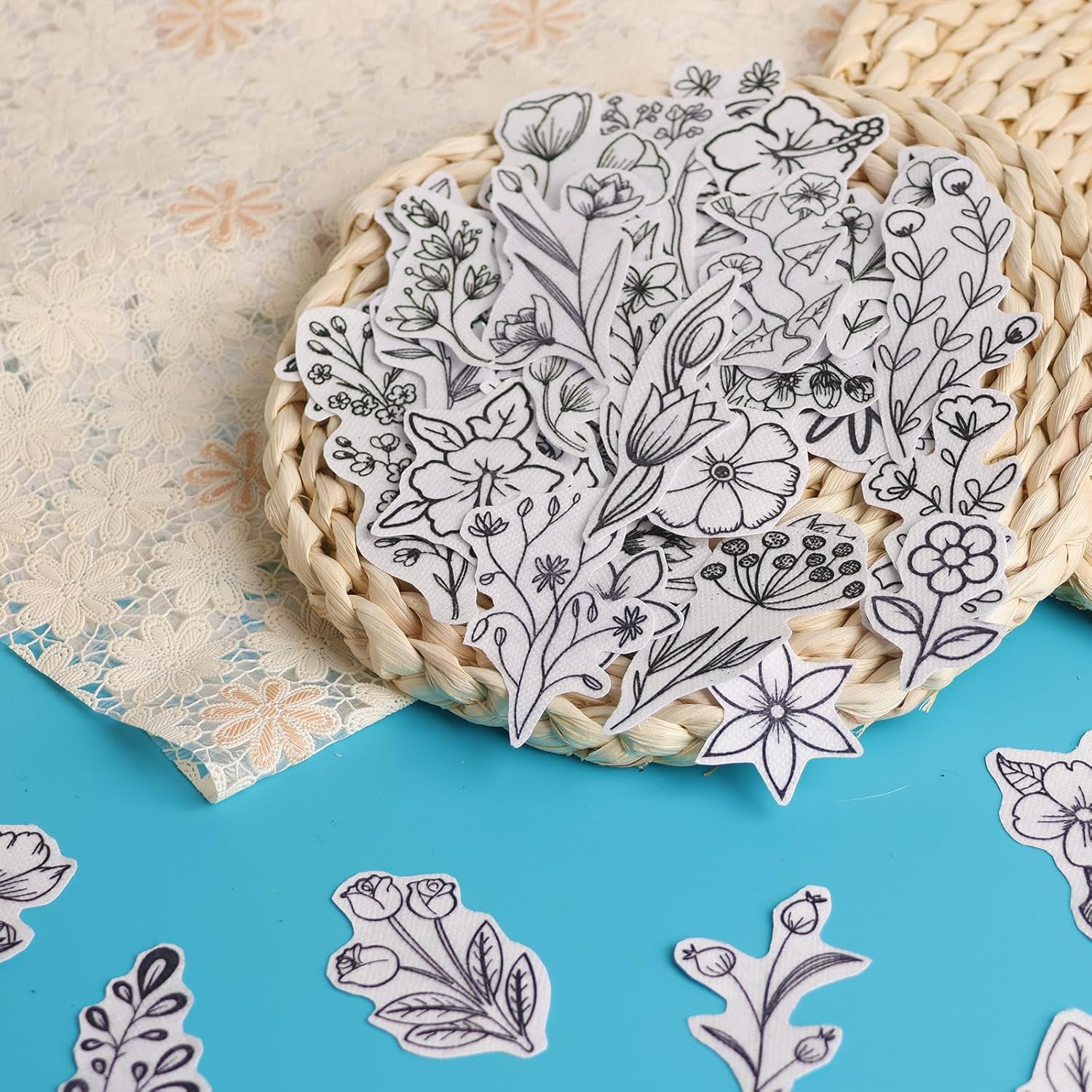 50Pcs Water Soluble Embroidery - огляд і ціна Embroidery Cloth
