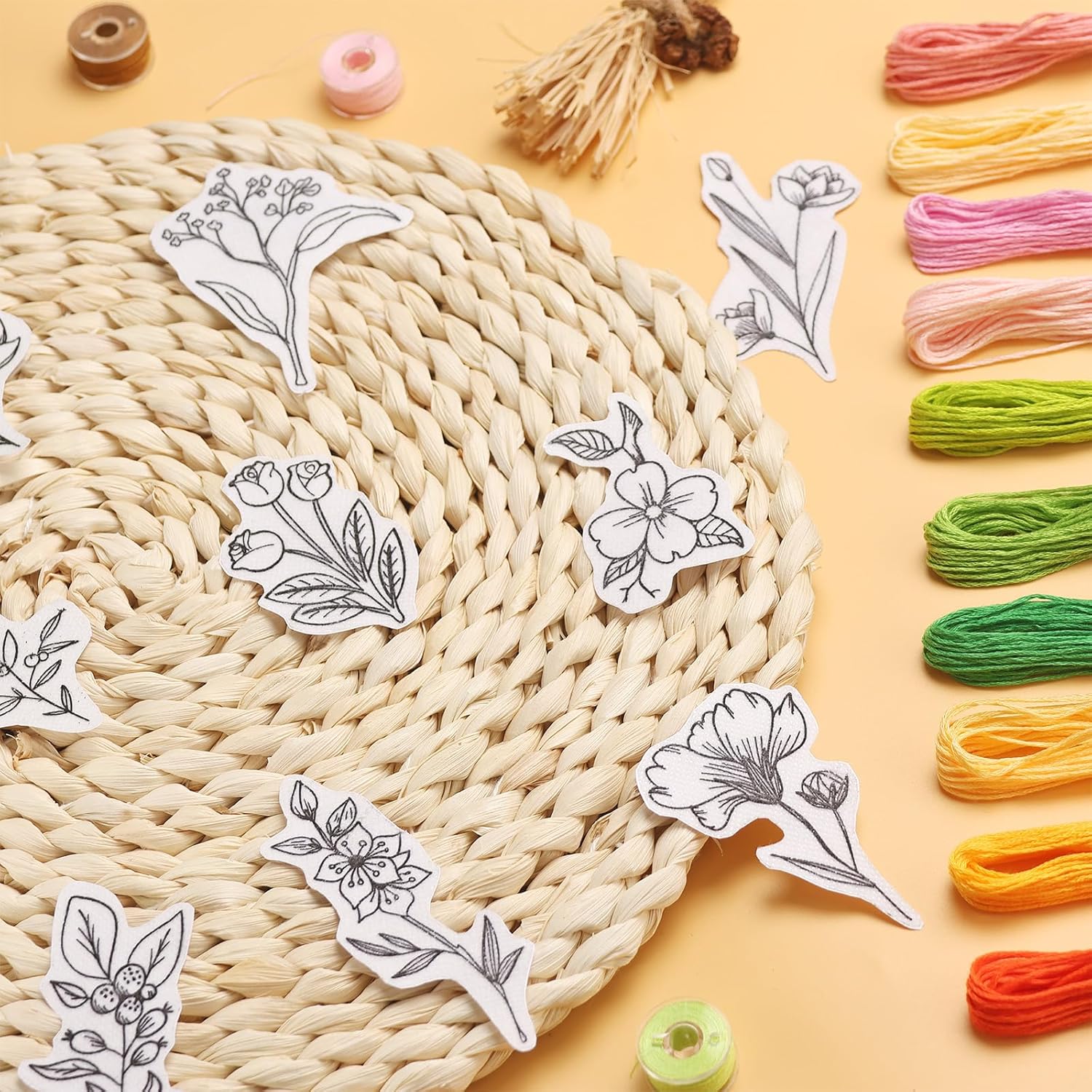 50Pcs Water Soluble Embroidery - огляд і ціна Embroidery Cloth