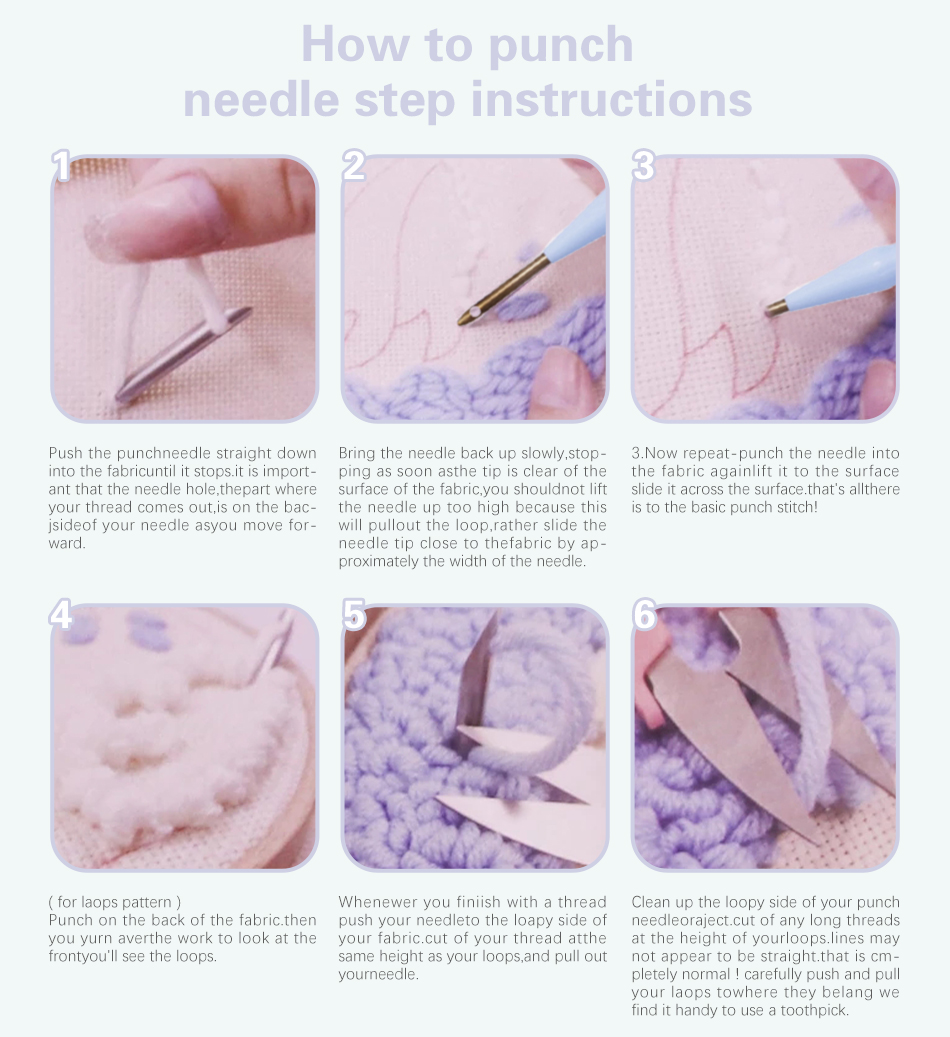 DIY Punch Needle Embroidery Ki - огляд і ціна Embroidery Daisy Flower