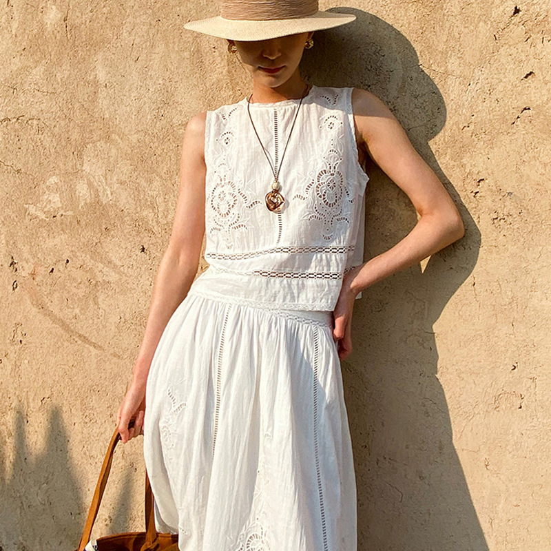 French Designer Boho White Cot - огляд і ціна Embroidery Uniform