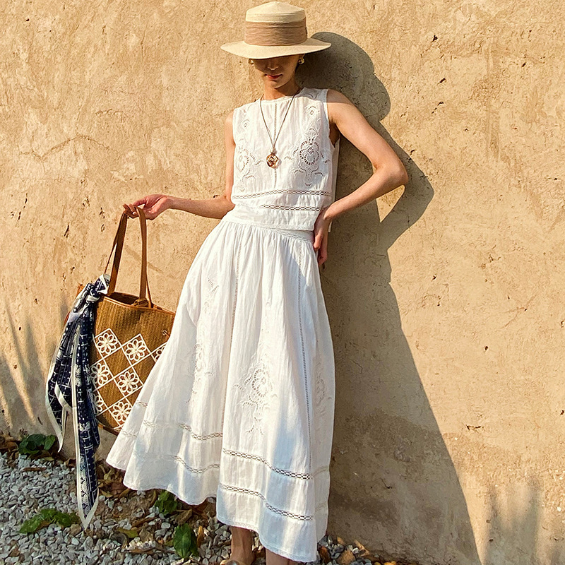 French Designer Boho White Cot - огляд і ціна Embroidery Uniform