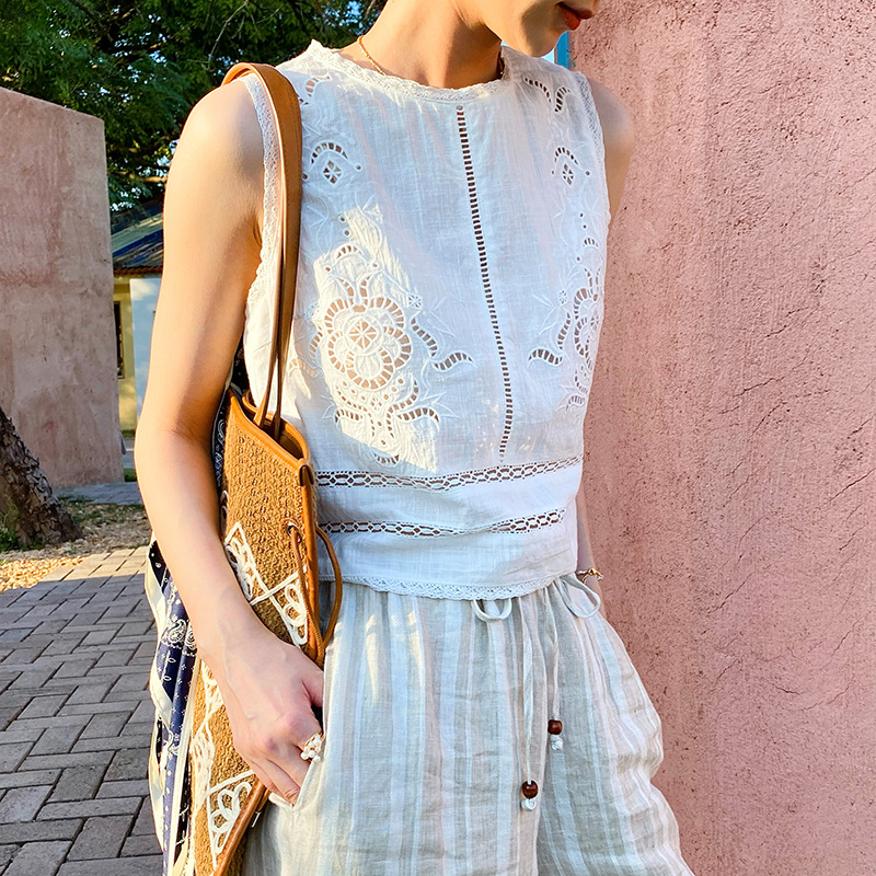 French Designer Boho White Cot - огляд і ціна Embroidery Uniform