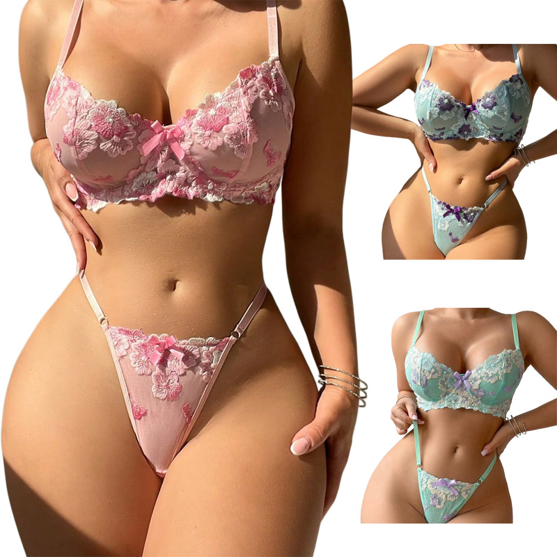 Embroidery Pink Floral Romanti - огляд і ціна Embroidery Underwear