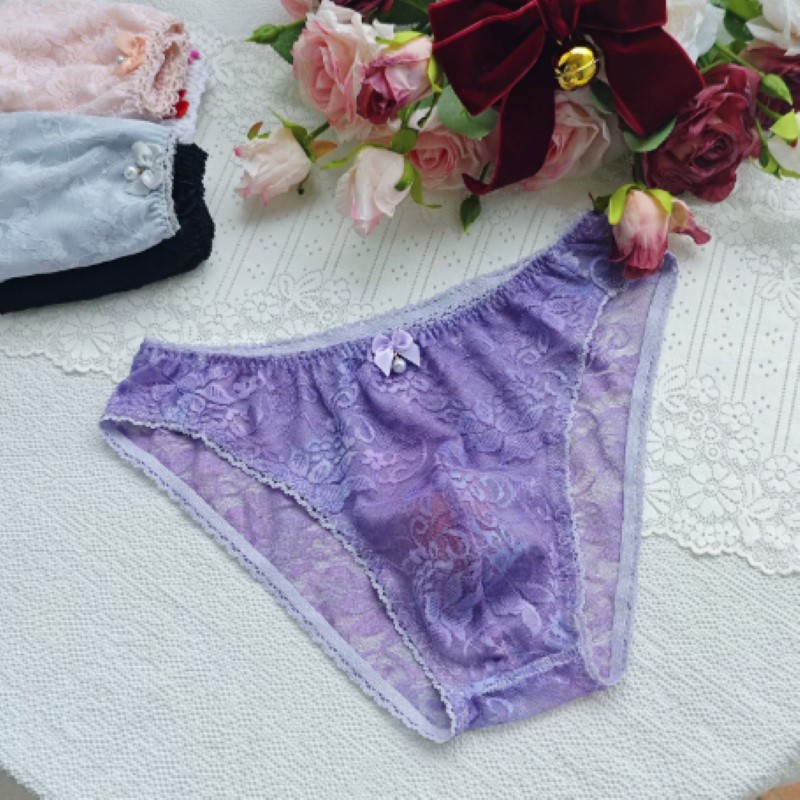 Sheer Sexy Man's Lace Panties  - огляд і ціна Embroidery Underwear
