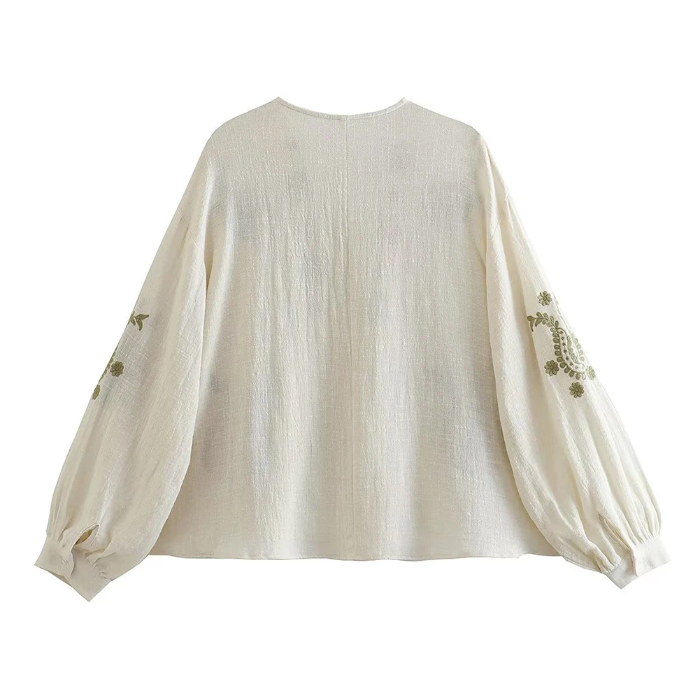Womens New Loose Cotton Embroi - огляд і ціна Embroidery Uniform