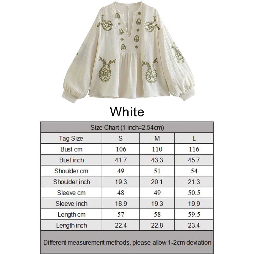 Womens New Loose Cotton Embroi - огляд і ціна Embroidery Uniform