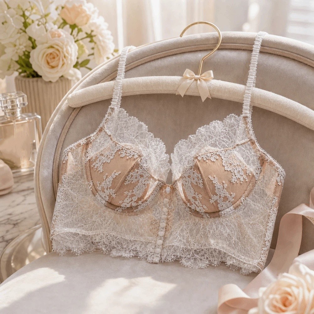 Flower Embroidery Lace Wireles - огляд і ціна Embroidery Underwear