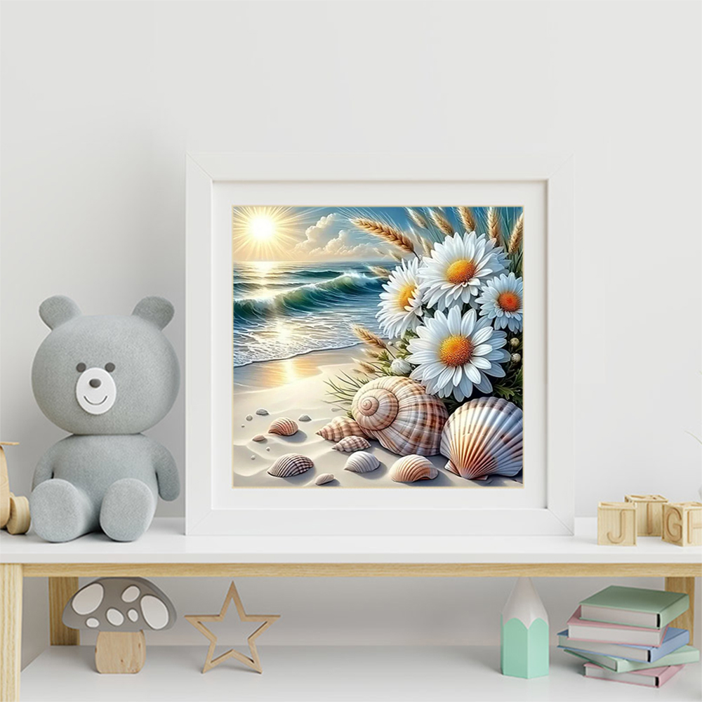 Diamond Painting Seaside Lands - огляд і ціна Embroidery Daisy Flower