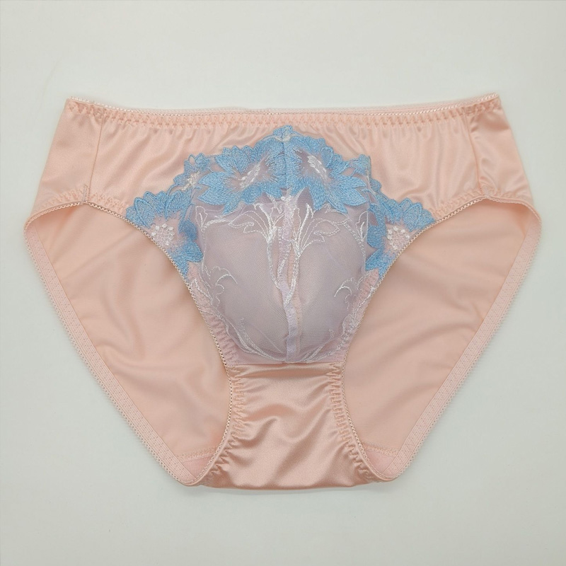 Man's Lace Embroidery Pink Bri - огляд і ціна Embroidery Underwear