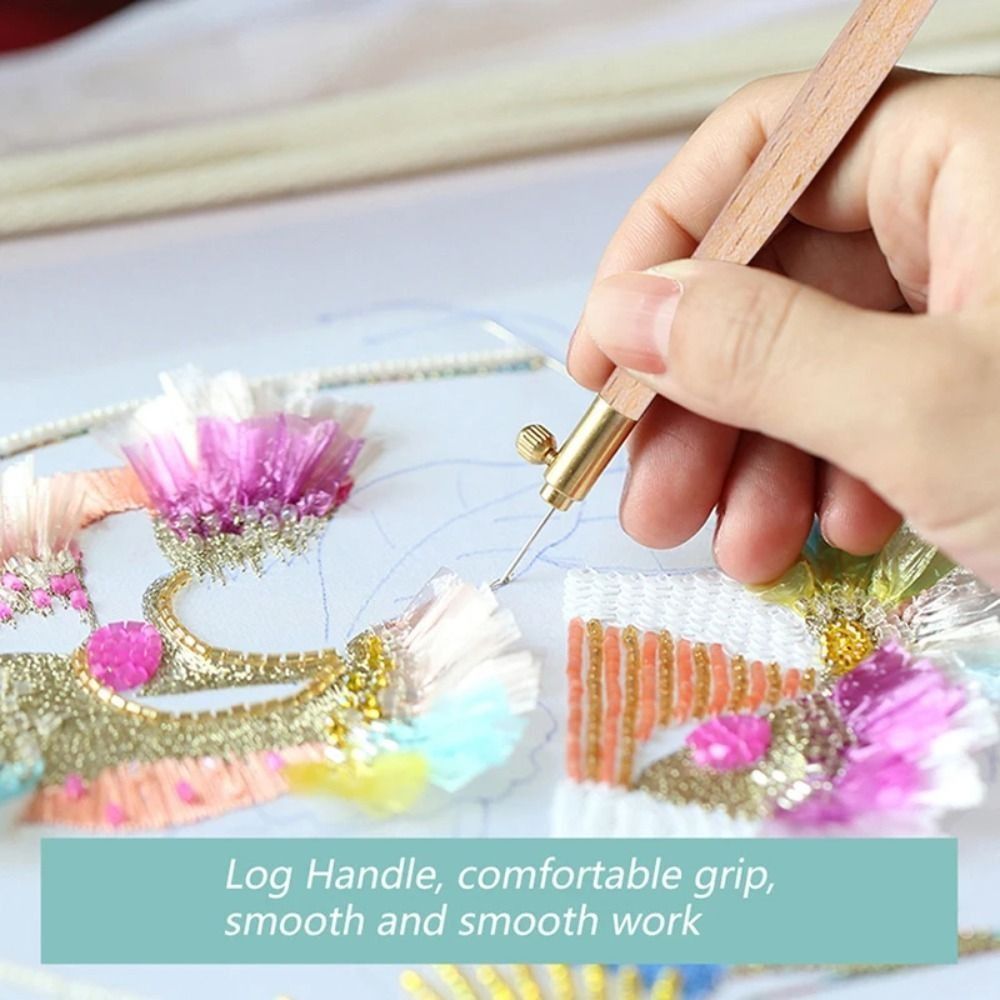Wooden Handle Embroidery Needl - огляд і ціна Embroidery Generator