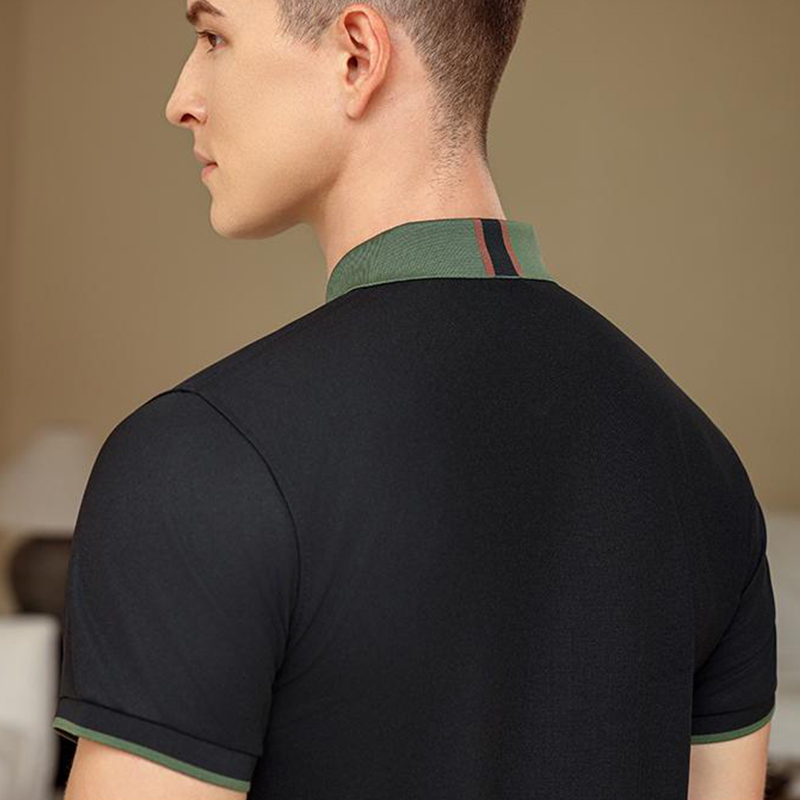 Color Block Polo Shirt - Free  - огляд і ціна Embroidery Uniform