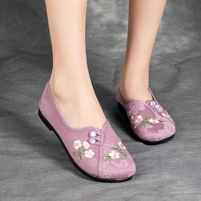 Chinese Style Women Flat sole  - огляд і ціна Embroidery Cloth