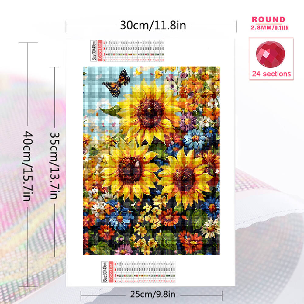 Evershine Full Square Round Di - огляд і ціна Embroidery Daisy Flower