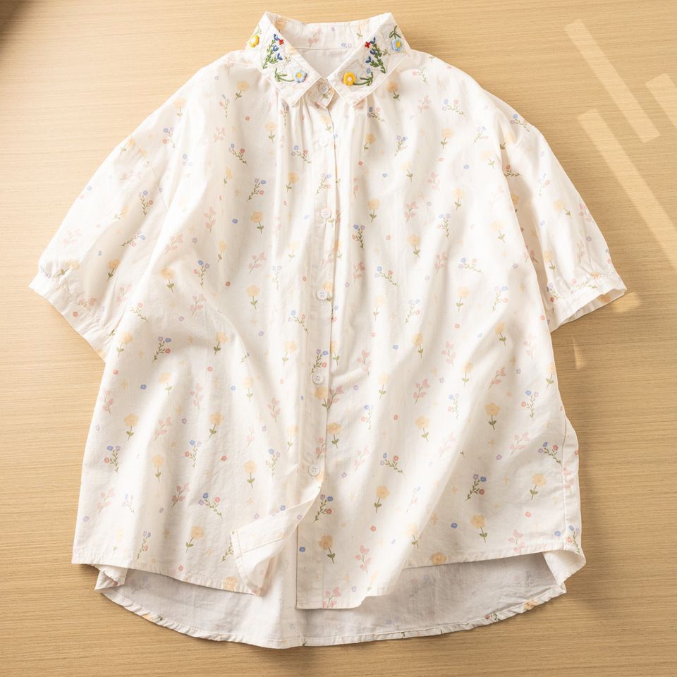 Clearance sale of summer flora - огляд і ціна Embroidery Men Shirt