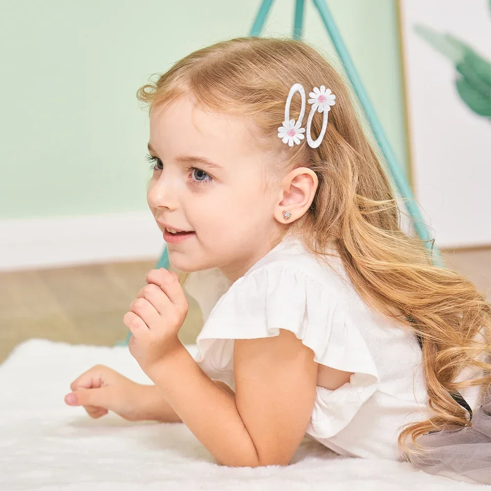 6PCS Cute Daisy Flower Hair Cl - огляд і ціна Embroidery Daisy Flower