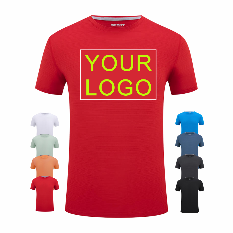 LOGO Customized Round Neck Sho - огляд і ціна Embroidery Men Shirt